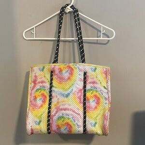 No Boundaries Colorful Tie-Dye Neoprene Tote Bag